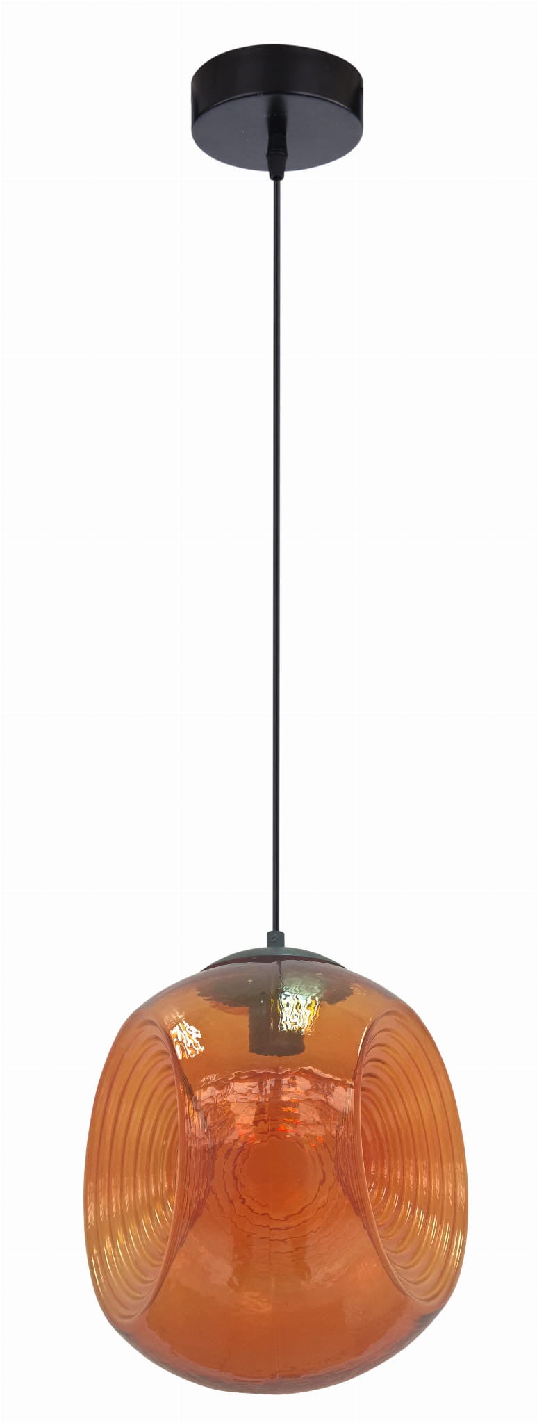 Lampa wisząca CLUB czarno-pomarańczowa 1 x E27 x 60W wym: 115 x 28 x 28 cm Candellux