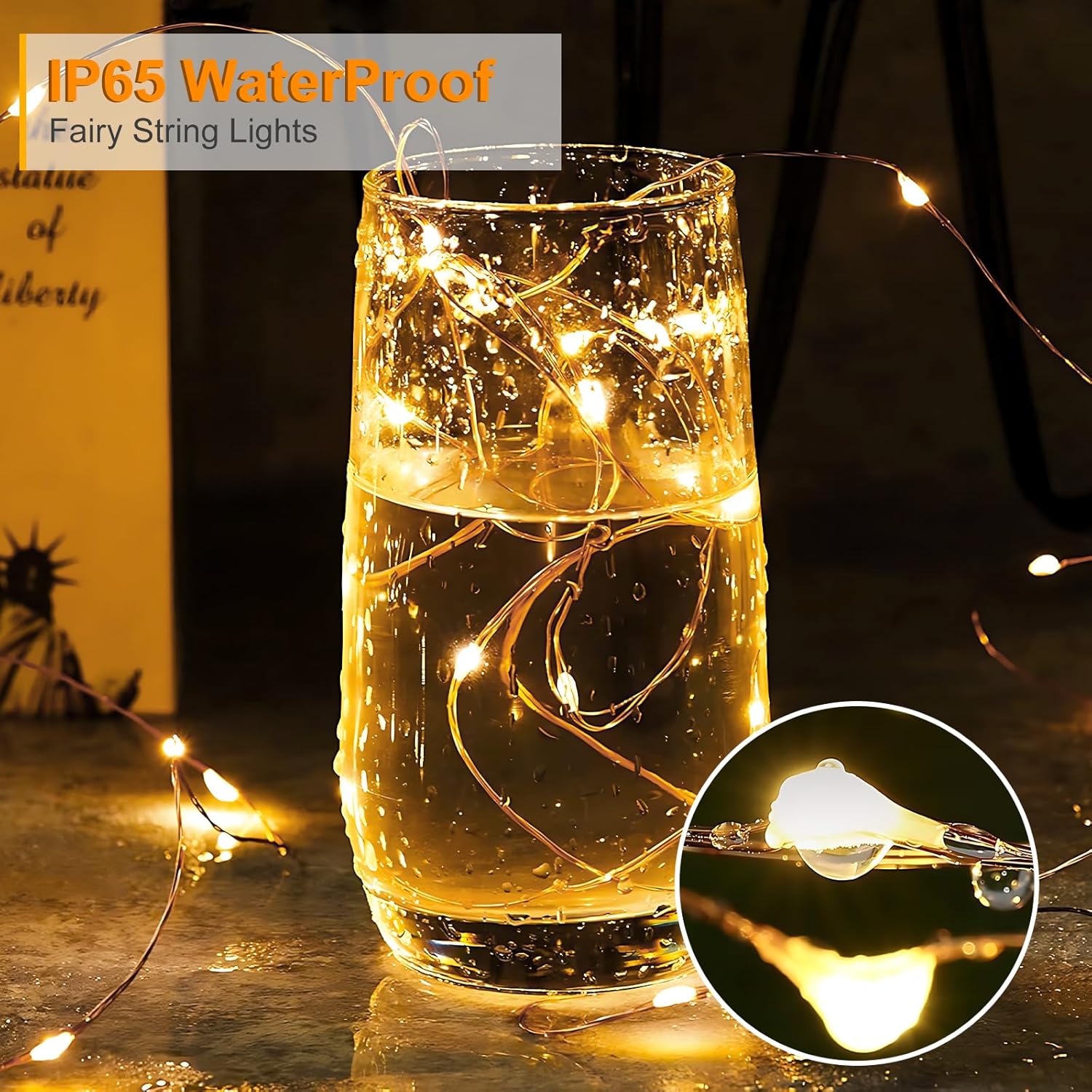 Lot de 12 Guirlande Lumineuse à piles, 2m 20 LEDs Guirlandes Lumineuses, Mini Guirlande LED à Pile étanche pour Bouteille, Mariage, Fête, Noël - 3