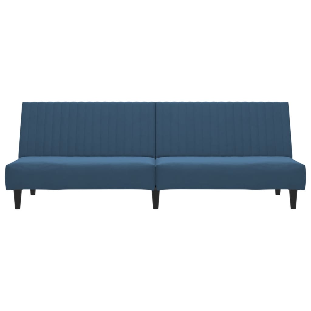 Canapé-lit | Lit simple | Canapé convertible à 2 places Bleu Velours CFW69575 - 4