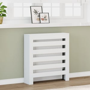Cubierta De Radiador VidaXL - Negro Roble, 104x20x82 Cm, MDF, Estilo Contemporáneo, Fácil Montar