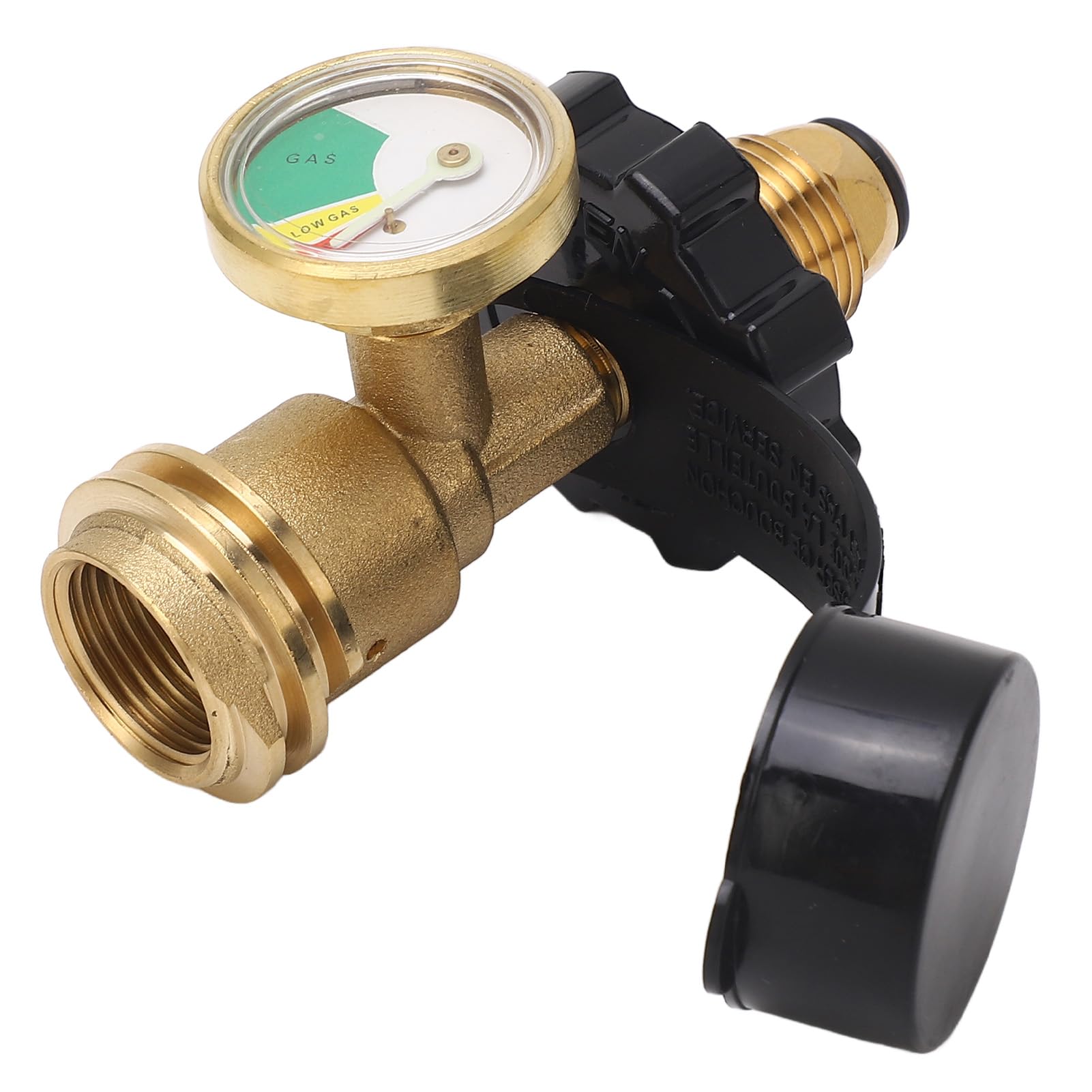 Adaptateur de réservoir de gaz POL Adaptateur de service de réservoir POL LP vers réservoir de gaz QCC1 avec manomètre - 4