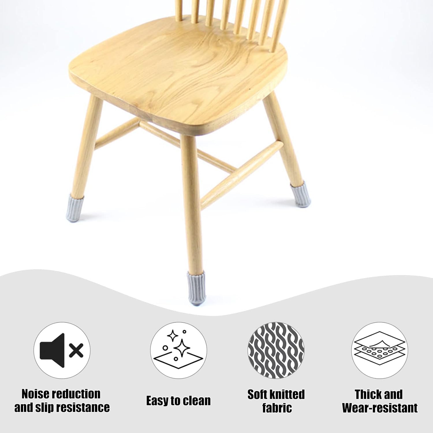 Moinkerin 111 Piezas Almohadillas De Fieltro Para Patas De Sillas – 5mm Grosor, Adhesivas, Antiarañazos Y Reductoras De Ruido | Varias Formas Y Tamaños