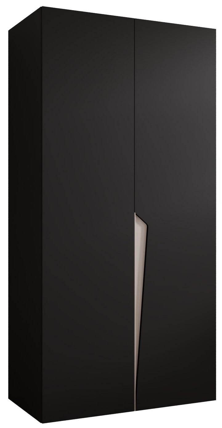 Szafa uchylna otwierana Piano 1 100 x 52 x 202 cm czarny + u. Kaszmir Abiks Meble