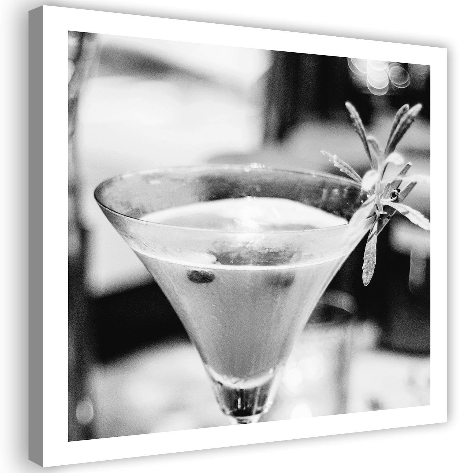 Obraz na płótnie, Drink z rozmarynem 30x30