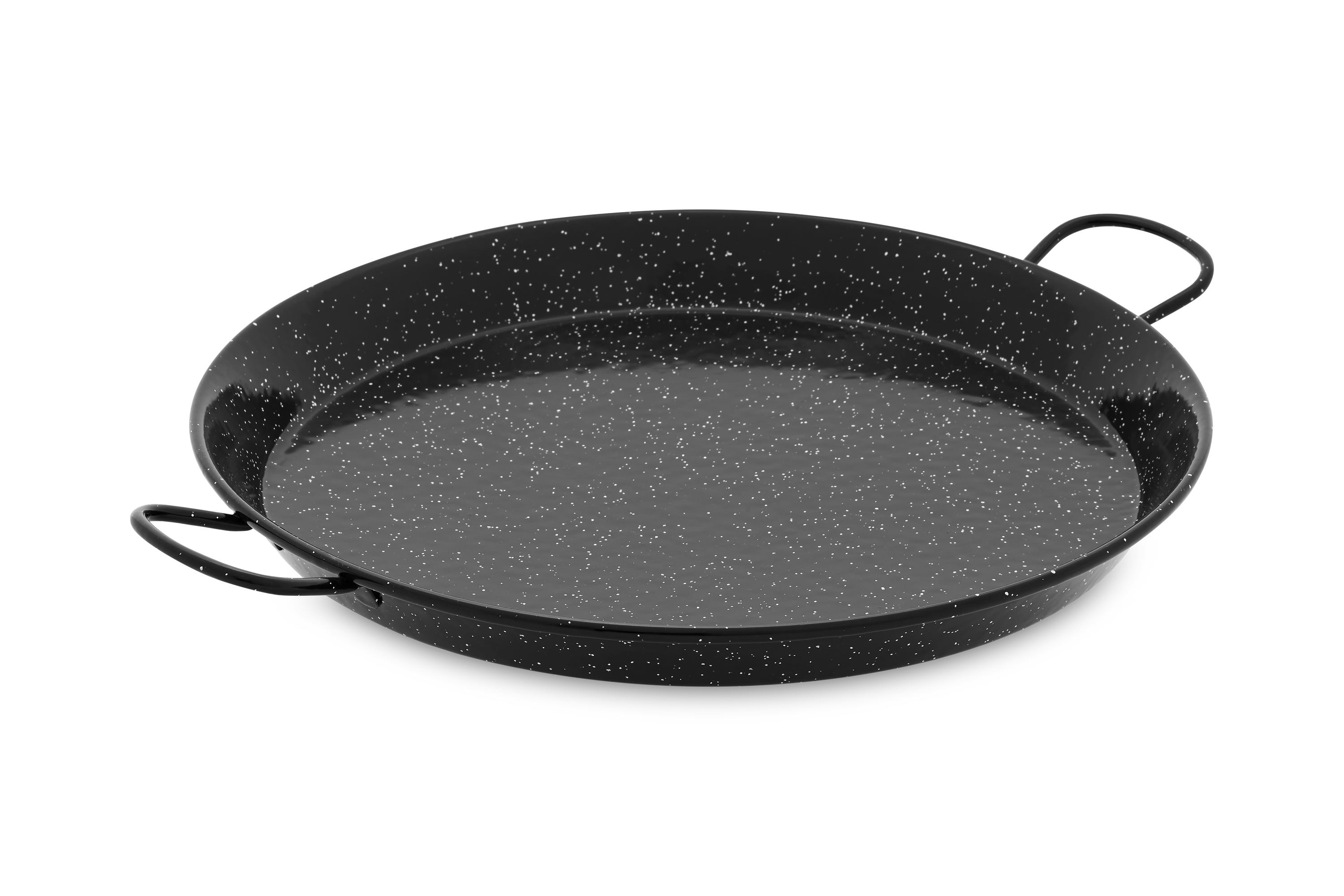 Metaltex Poêle à Paella Émaillée 28 Cm – 3 Portions – Fabriquée En Espagne, Tous Feux Y Compris Four
