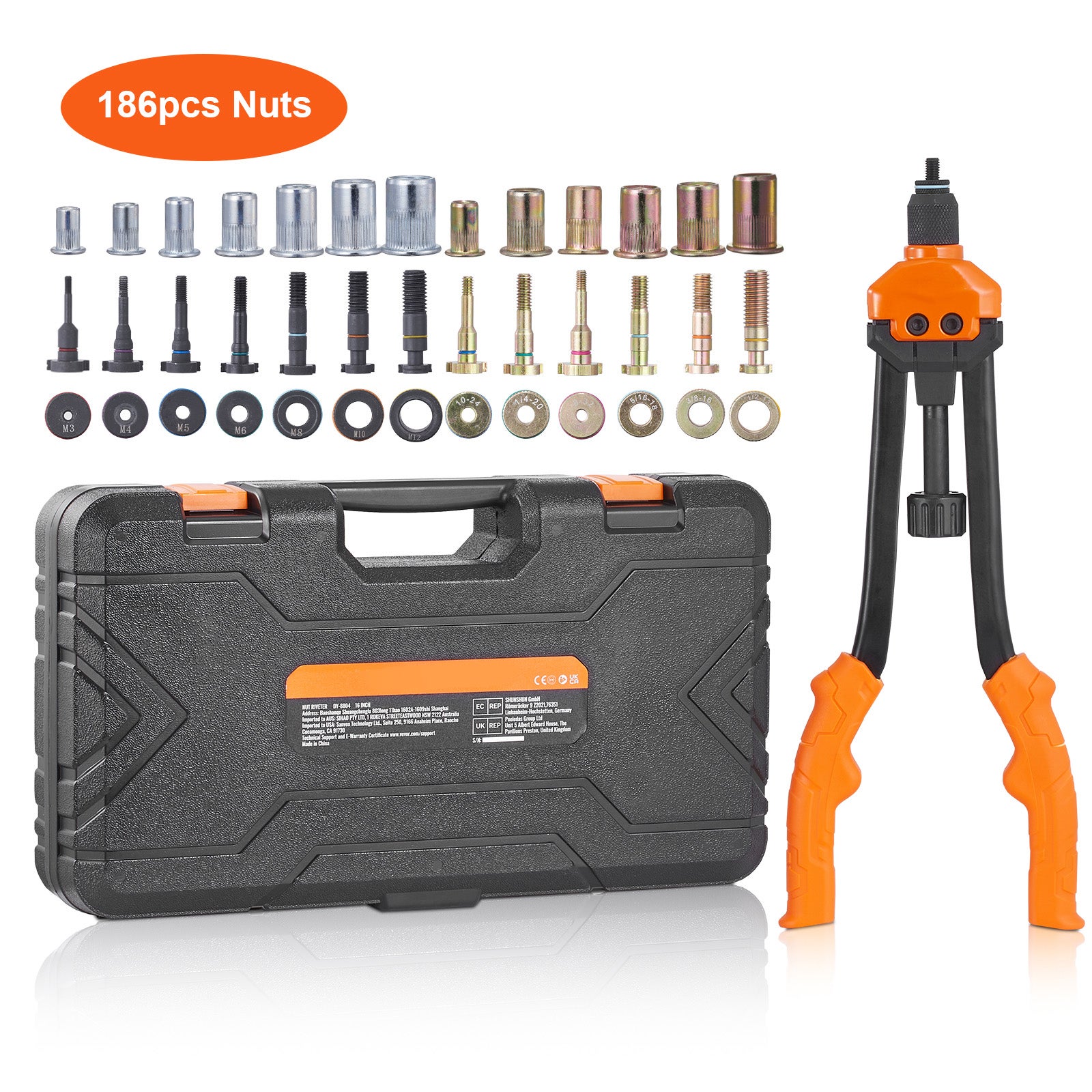 Kit Utensili per Dadi a Rivetto SucceBuy 16