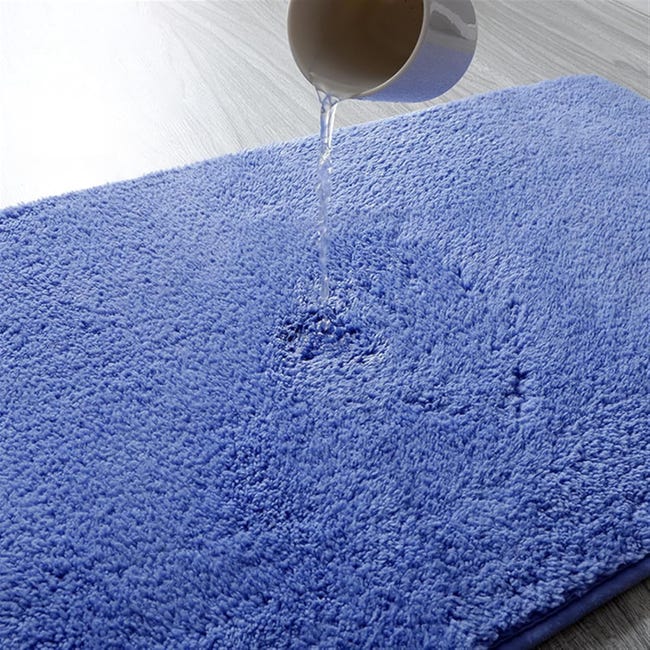 Tappeto Bagno In Microfibra Memory Foam Antiscivolo – 40x60 Cm – Colore Viola – Assorbente, Morbido E Ad Asciugatura Rapida