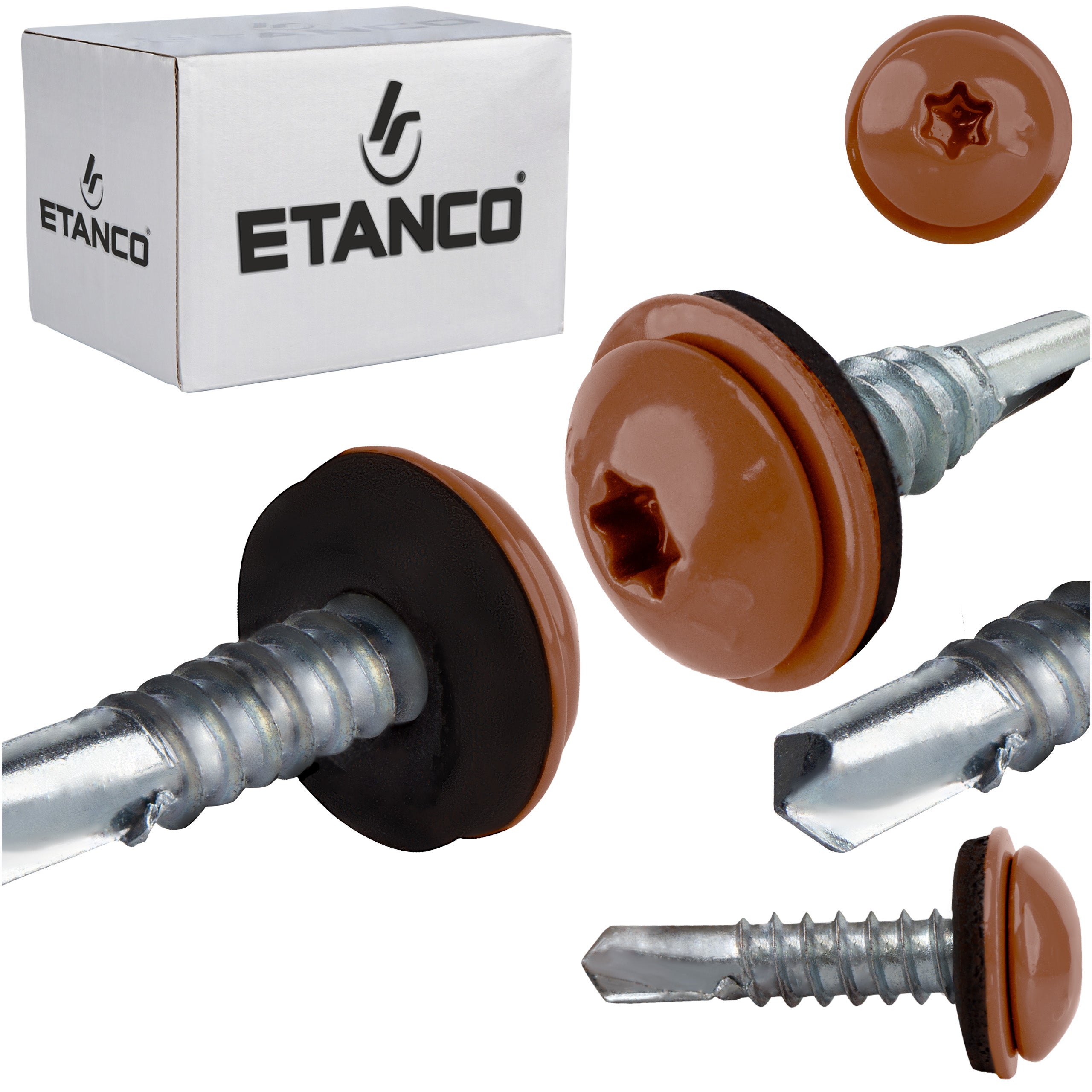 Wkręty samowiercące Etanco GT5 PH Z14 Lakierowany RAL 8004 5,5x25 mm 250szt