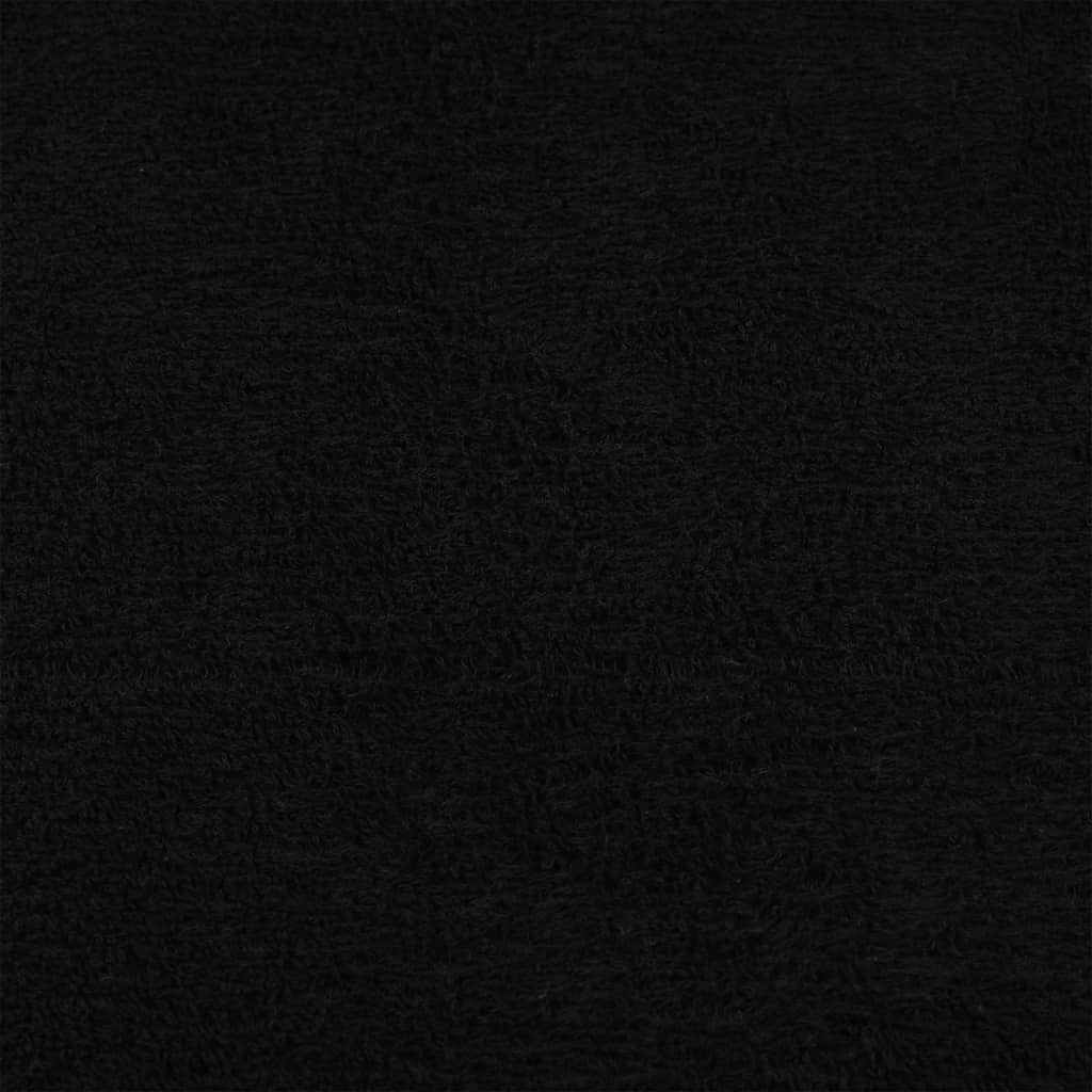 Serviettes de douche FROGN 2 pcs noir 70x140 cm 360 g/m² vidaXL - 5