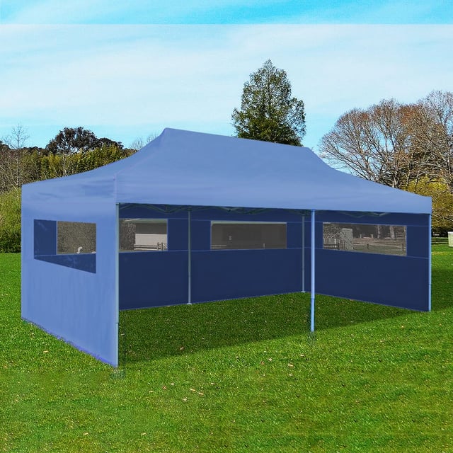 Tenda reception pieghevole blu 3 x 6 m