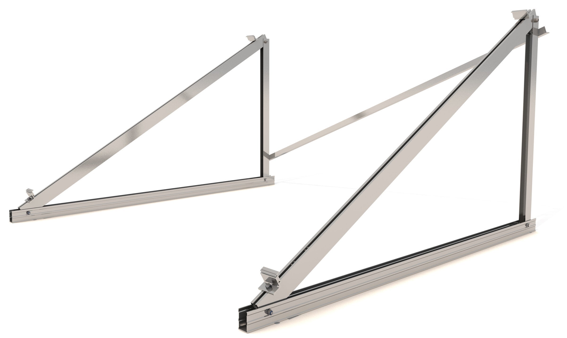 Suporte de painel solar para telhado de metal (com ângulo) - 2