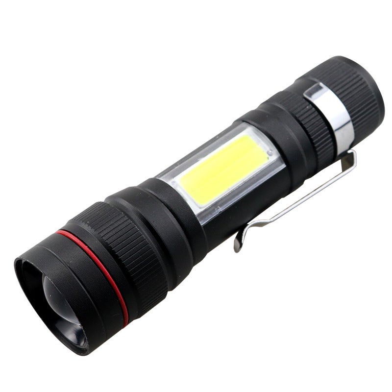 Zestaw 2 latarek LED – Mini latarka ładowana przez USB – 3 tryby – Przenośna – Wodoodporna IPX5 – Do użytku na zewnątrz