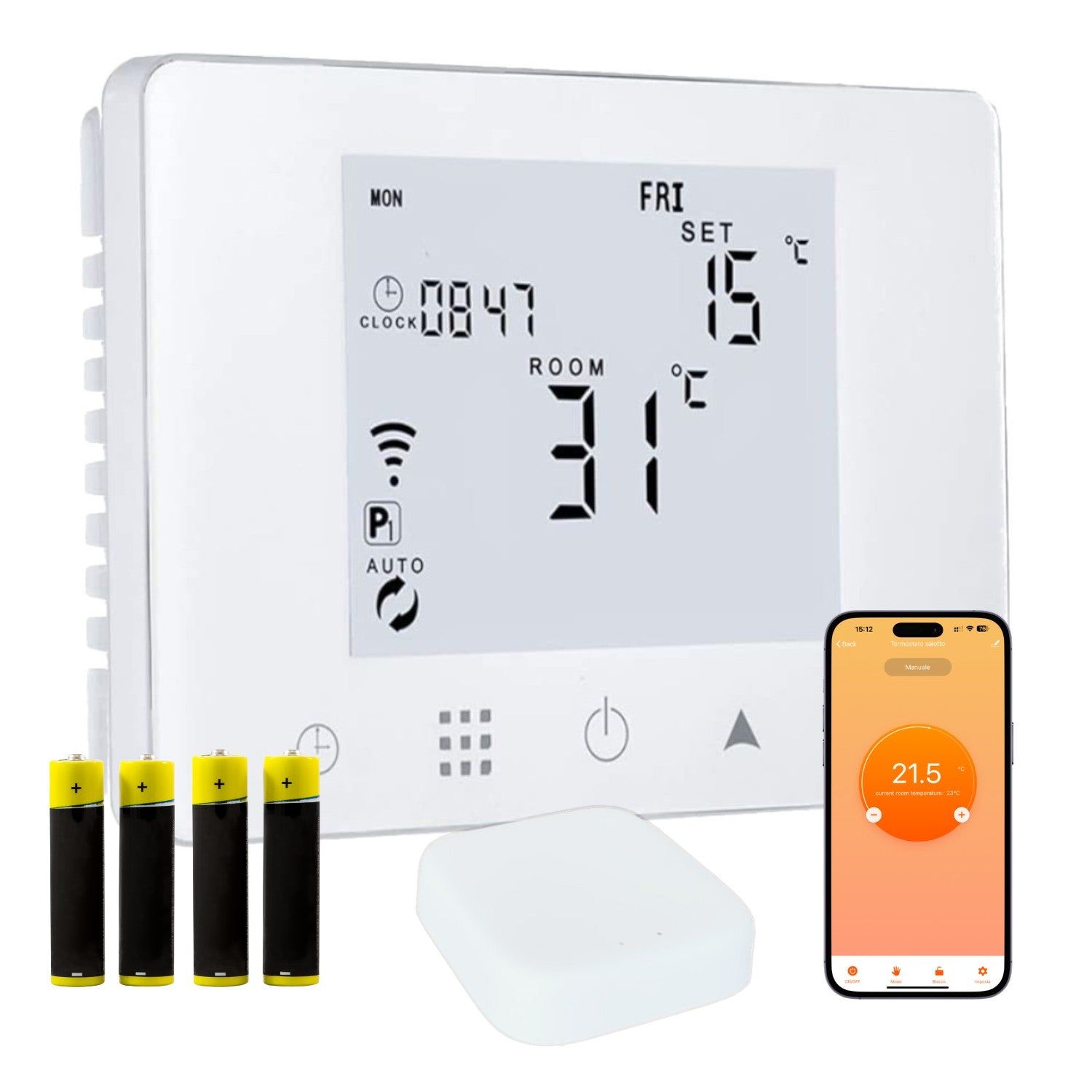 Cronotermostato WiFi Intelligente - Controllo Da App, Alexa E Google Home, Programmable Per Caldaia - Foto 2