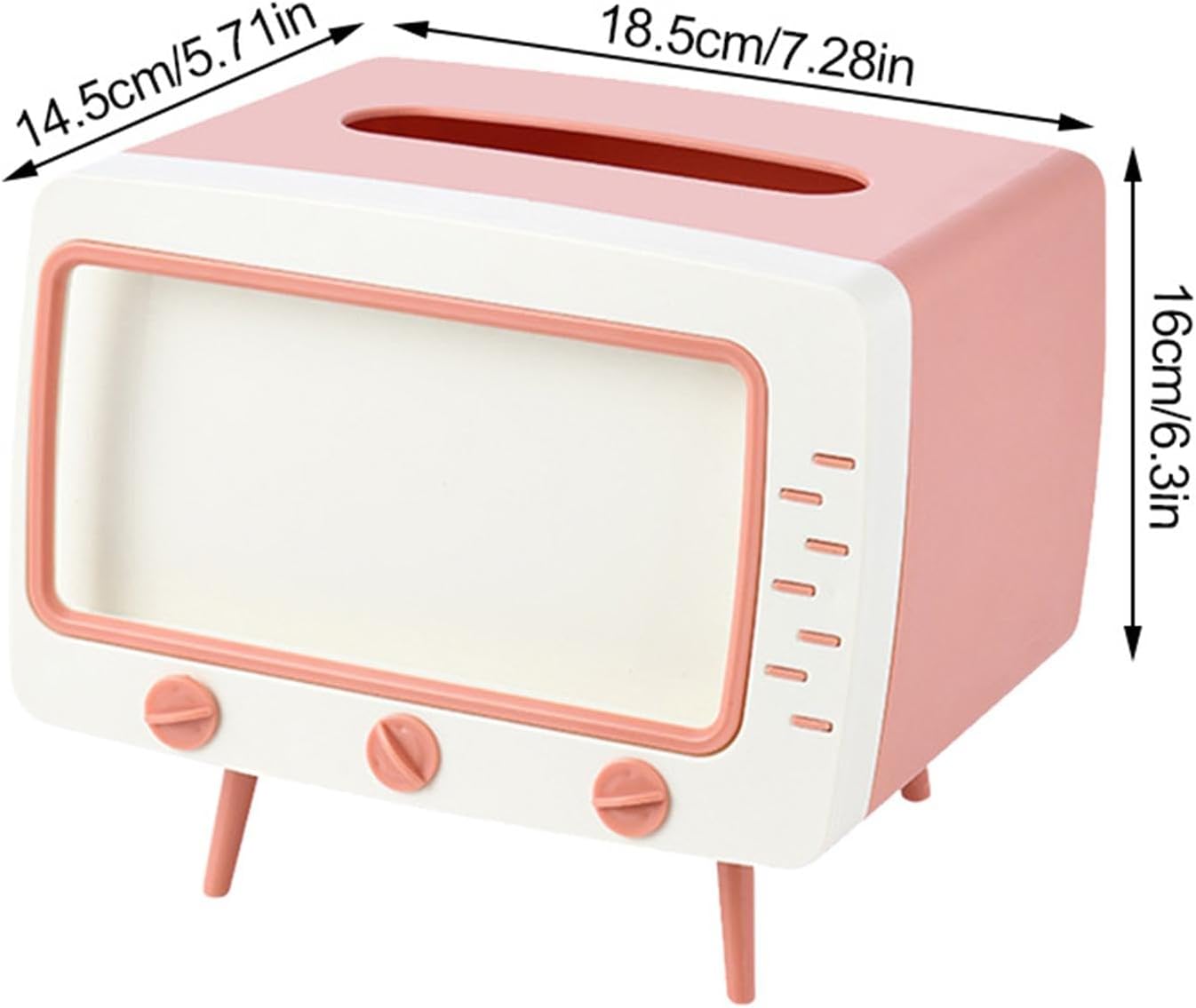 Uchwyt na telefon w stylu retro z pudełka na chusteczki, wielofunkcyjny, kreatywny uchwyt na telefon w kształcie pudełka na chusteczki - 3