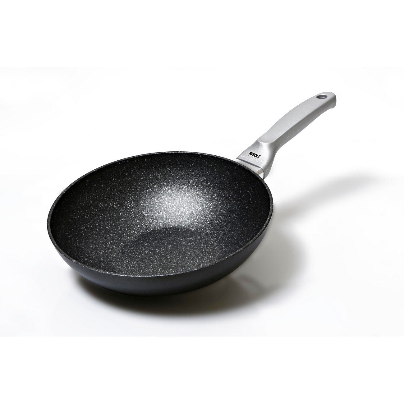 Wok Granite Premium, Aluminium Odlewane Ciśnieniowo, Antracyt, Risolì