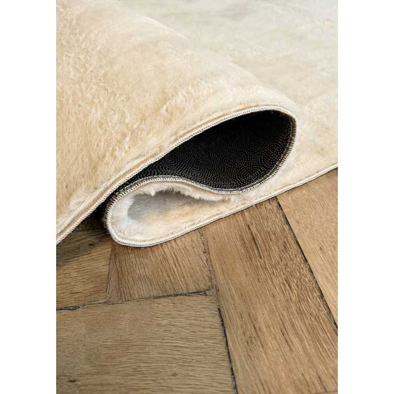 Tapis doux fourrure uni - LAPONIE 01 Beige - 240x340 cm - 3