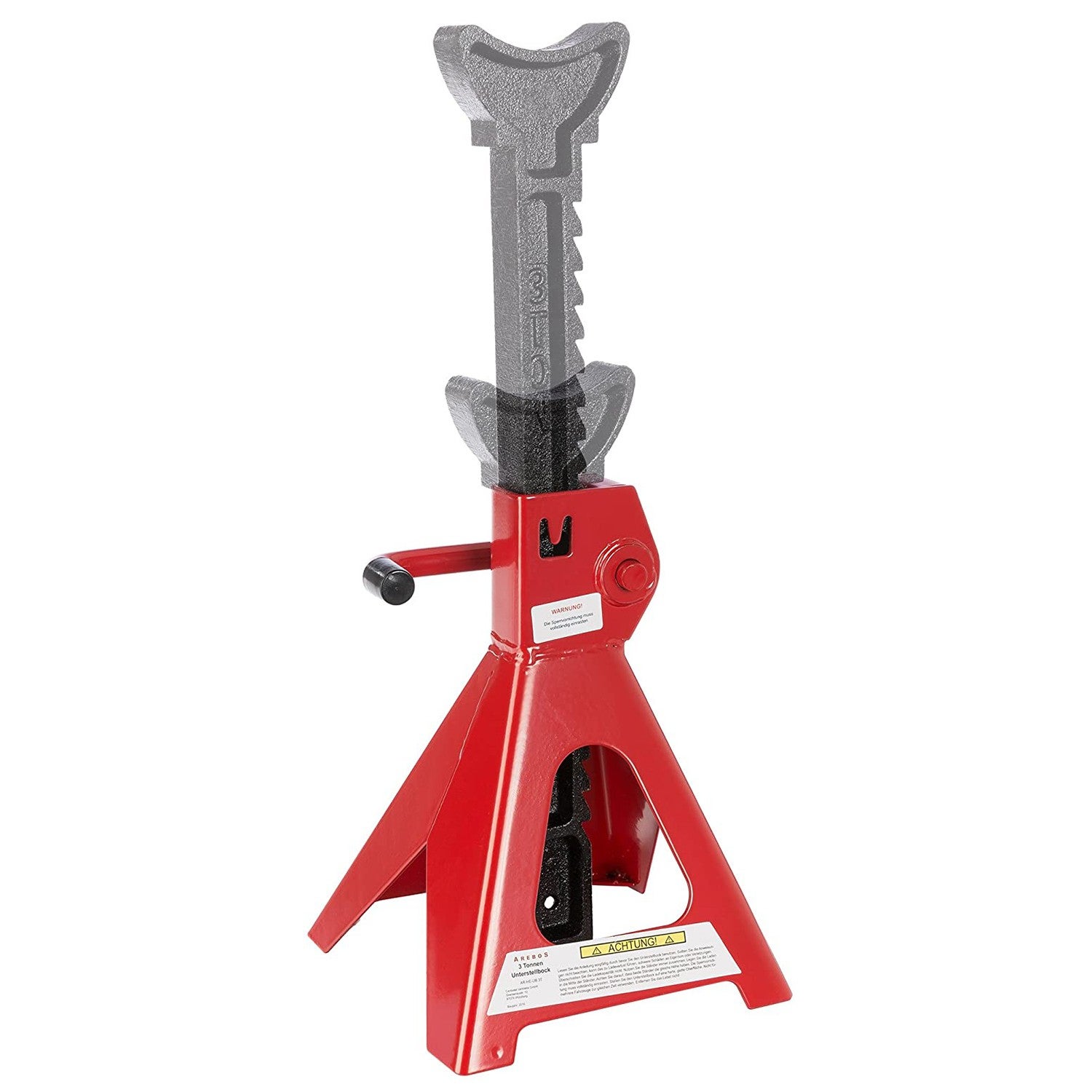 Chariot de visite Kraft Müller, Set pour Mécanicien, vidange véhicule, Paire de chandelles Widmann SJ3T à crémaillère 3 Tonnes - 3