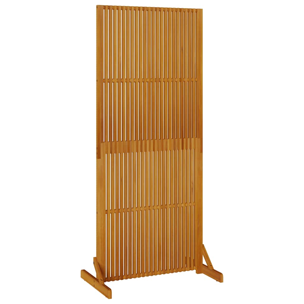 Paravent d'intérieur/extérieur en bois d'acacia massif, 180,5 cm - 2