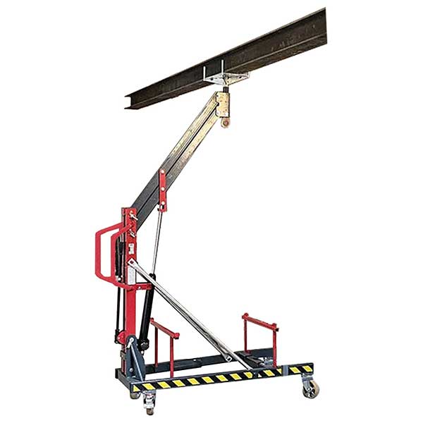 Sollevatore Idraulico Manuale Compatto 450 Libbre, Altezza 39,5'', Con Piattaforma In Acciaio E Ruote Girevoli, Per Magazzini E Officine