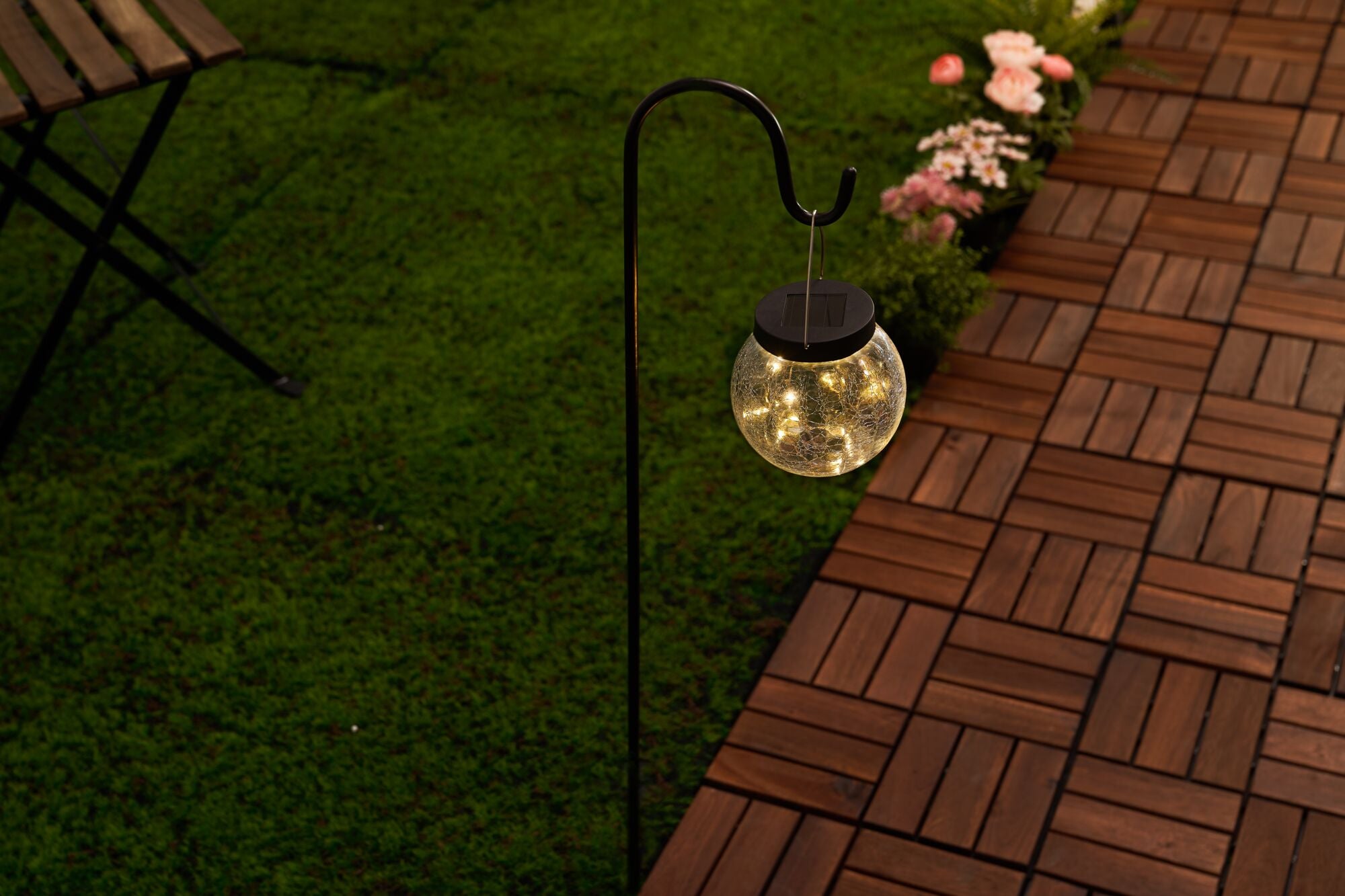Projecteur de jardin Solaire Pearl IP44 120x800 mm 2900K 1,2lm Verre, Noir - 6