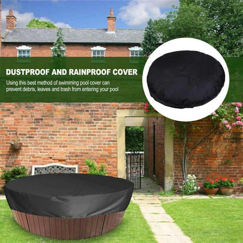 Couverture solaire imperméable pour piscine ronde ou spa, bâche de protection 190T, 190x90 cm - 6
