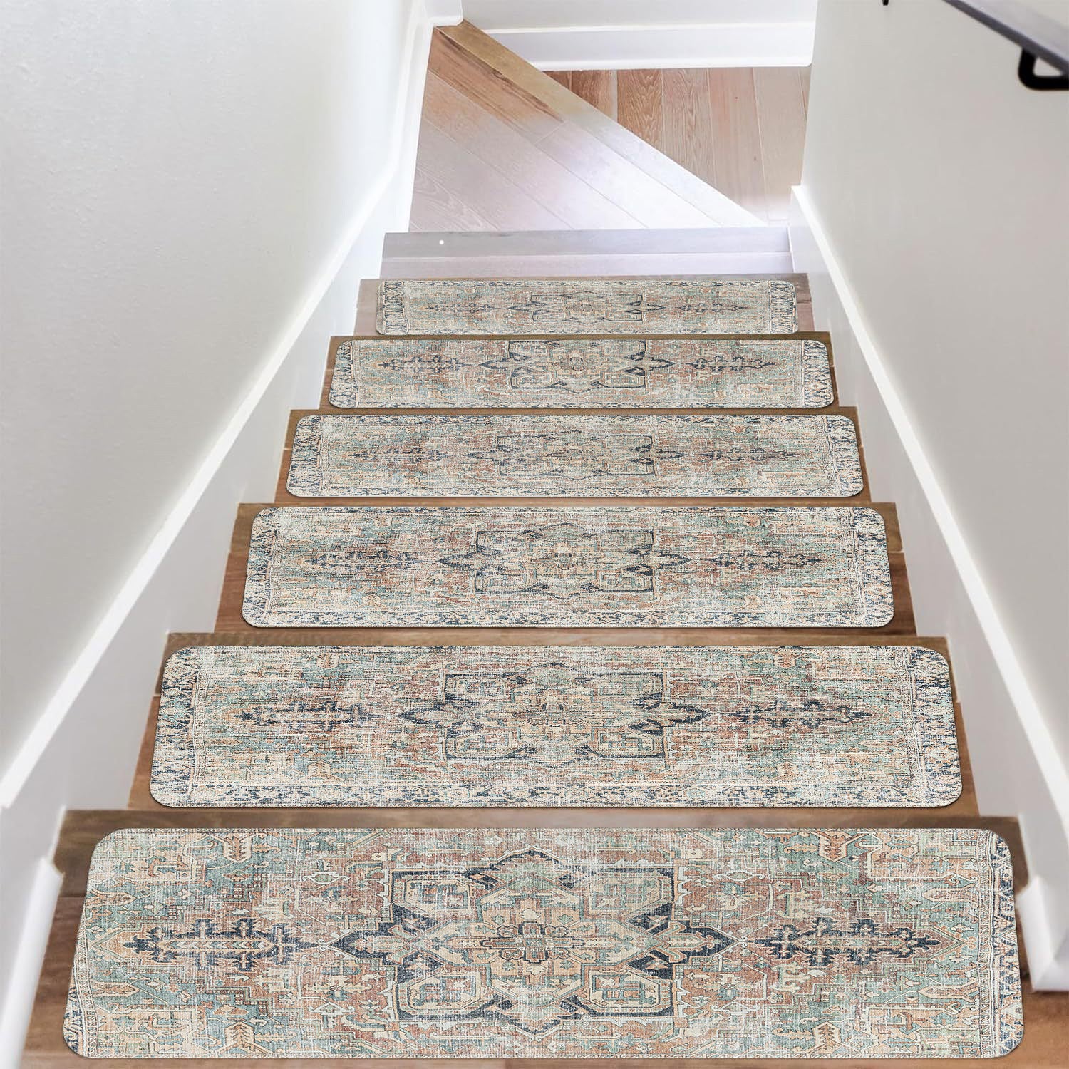 10 alfombras antideslizantes para escaleras, respaldo de tpr, alfombra de seguridad para escaleras, peldaños de escalera, 76 x 20 cm