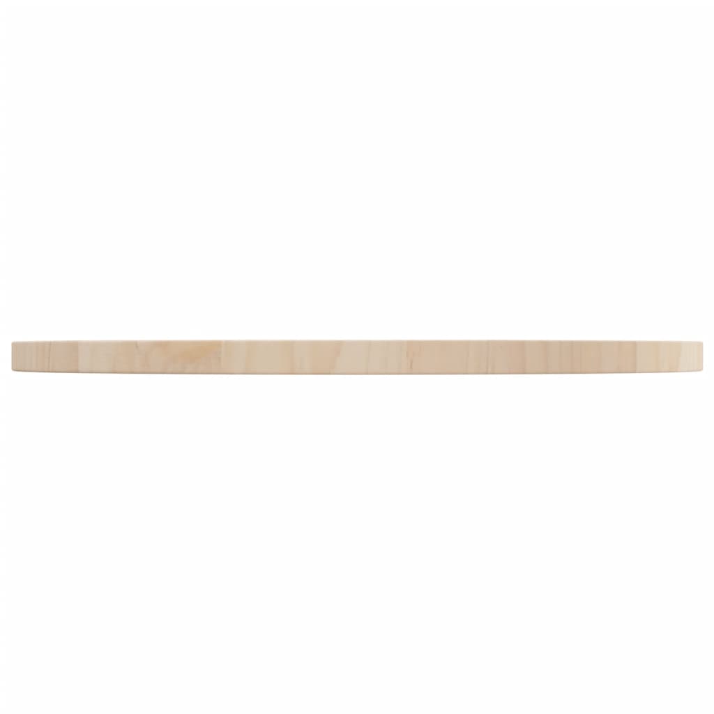 Maison Exclusive - Piano Tavolo Ø60x2,5 cm in Legno Massello di Pino - 3