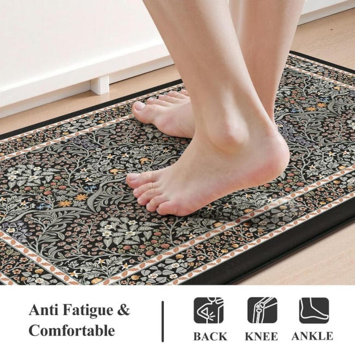 Alfombrilla de silicona absorbente, estilo rústico, fácil de limpiar ...