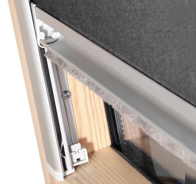 Store occultant compatible VELUX ® MK04 – Beige – cadre gris - 5