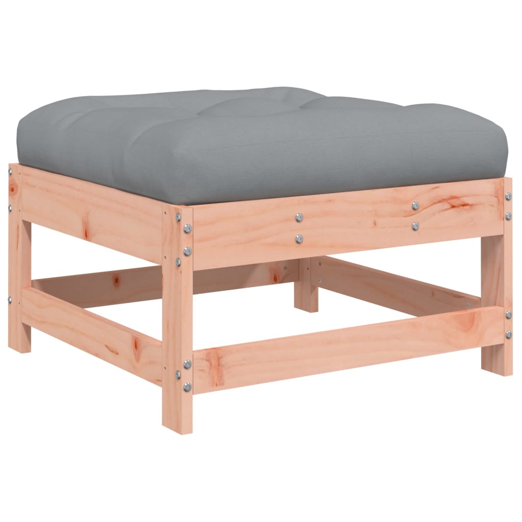 Salon bas de jardin en Bois Marron 7 personnes - 6