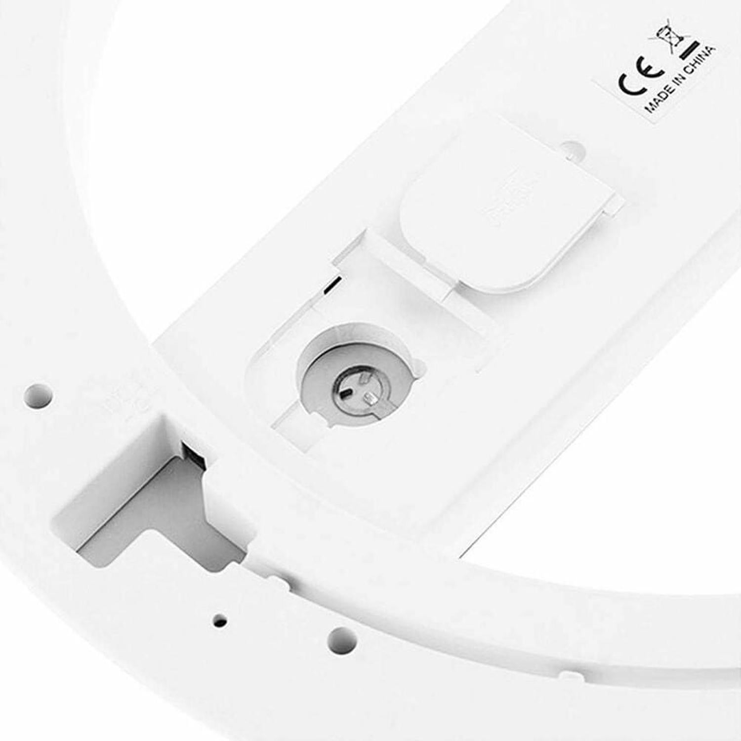 Horloge murale à LED, télécommande créative, horloge numérique, miroir creux, alarme de température, 7 couleurs changeantes, veilleuse pour la maison - 2