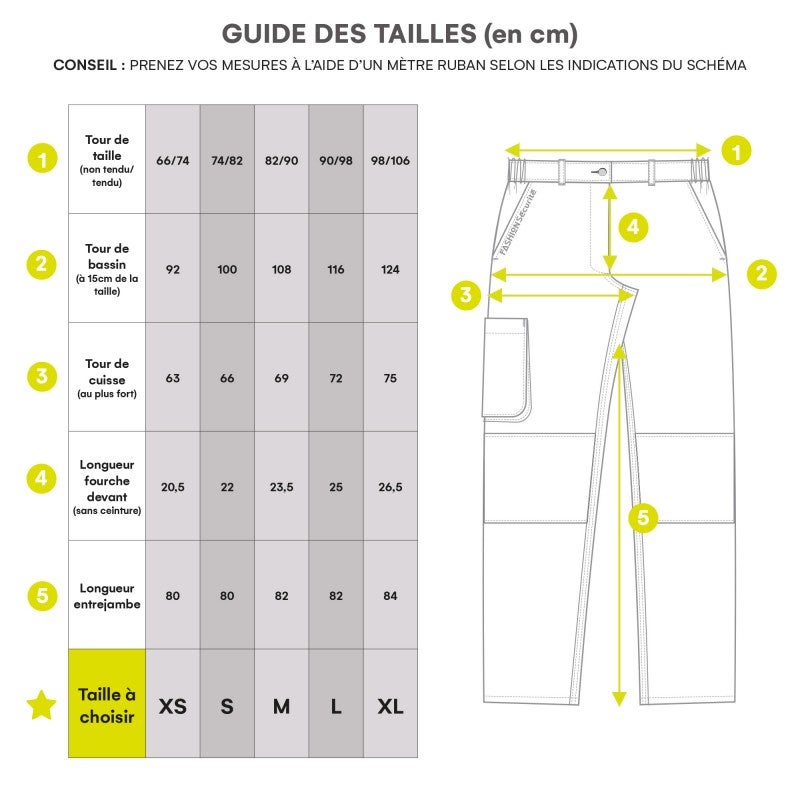 Pantalon de Travail Femme Gris et Violet - Fashion Sécurité - Résistant, Confortable et Tendance - Bricolage et Jardinage - 44 - Taille 44 - 4