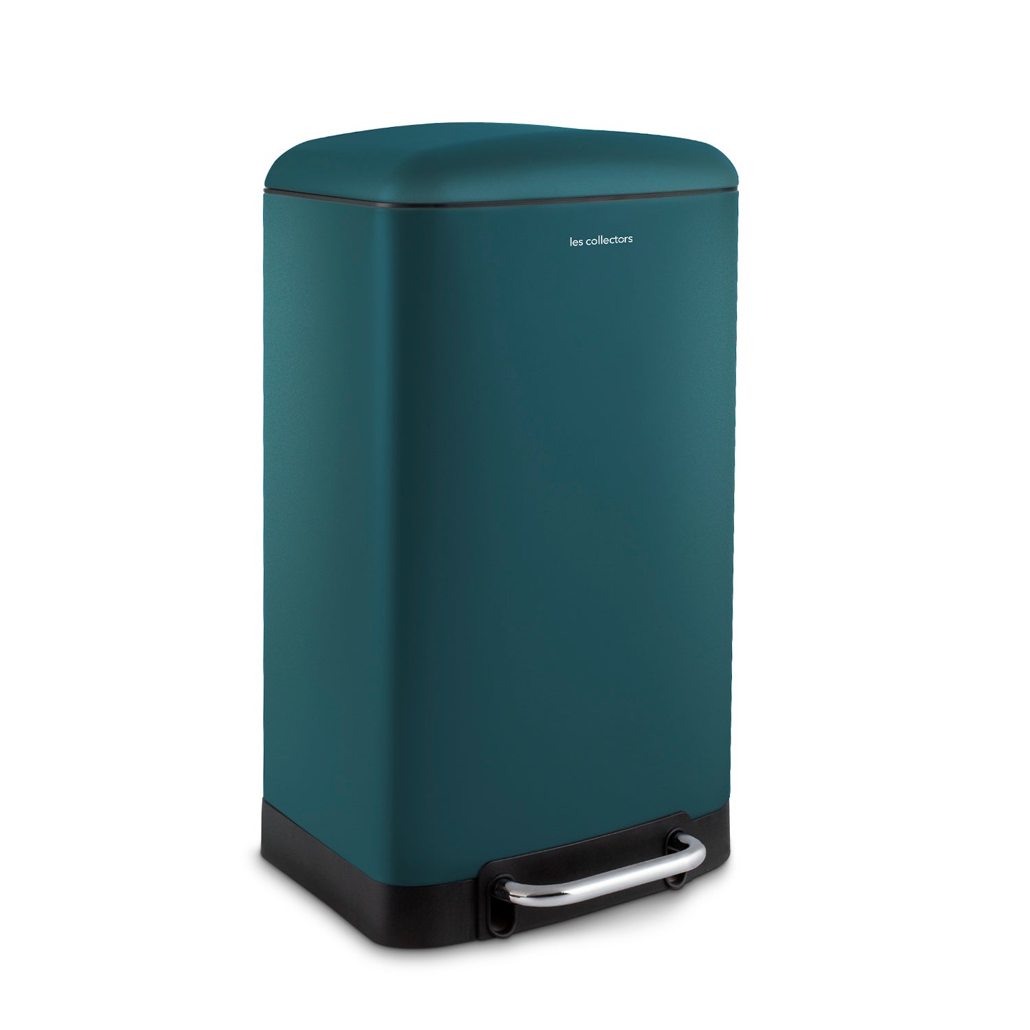 Papelera n°716 les collectors 30l - azul petroleo, cubo extraible