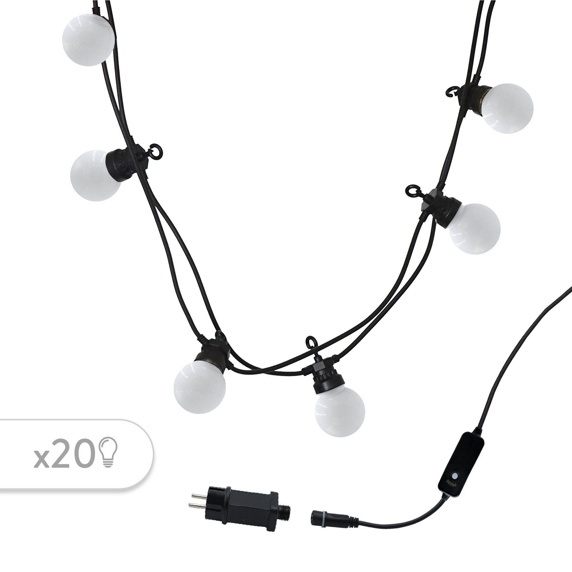 Girlanda LED PARTY 20 z możliwością łączenia 8,7 m