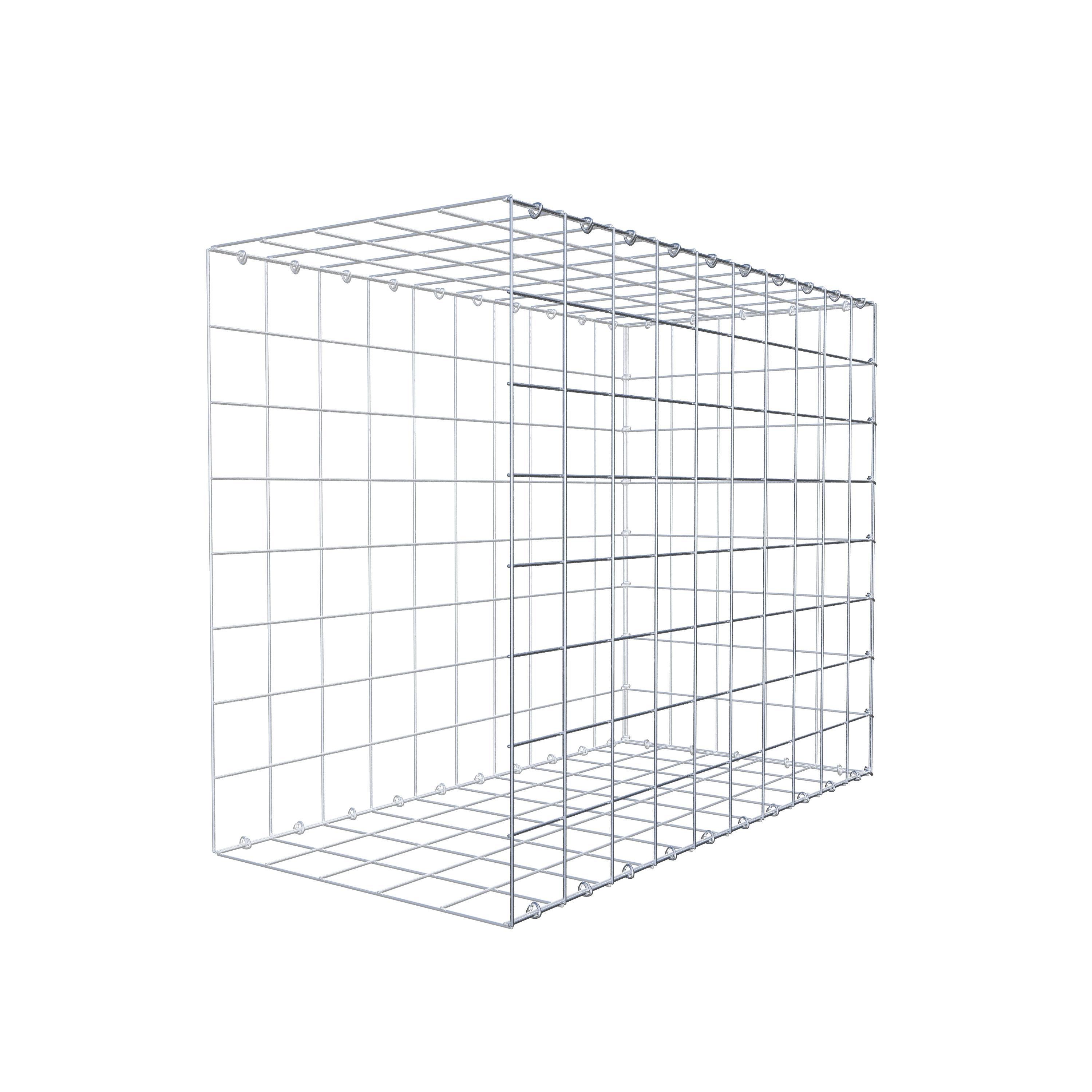 Gavión para alargar en acero galvanizado 100x80x50cm (LxAxP), malla 10 x 10cm, Anillo en C, sin rejilla frontal - 9