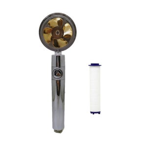 Pommeau De Douche Haute Pression Anti-Calcaire – Pivotant 360°, Économie D'Eau, Finition Chrome