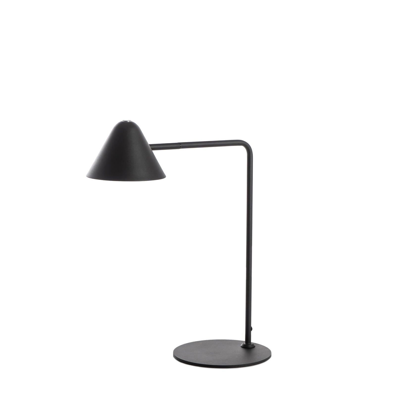 Antares - Czarna metalowa lampa stołowa LED