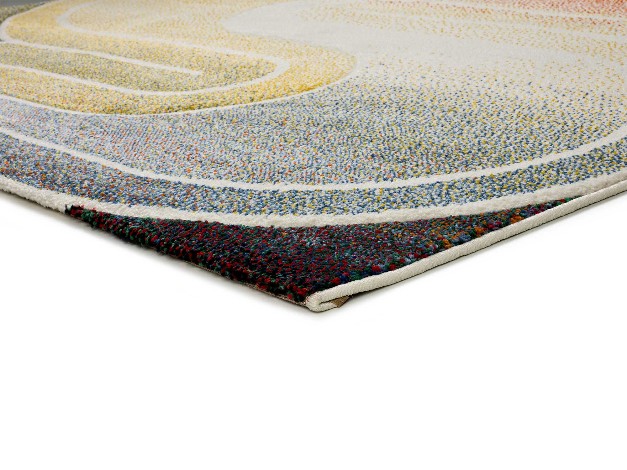 Tapis intérieur multicolore rectangulaire l.160 x L.230 cm SYBIL géométrique - ATTICGO - 3