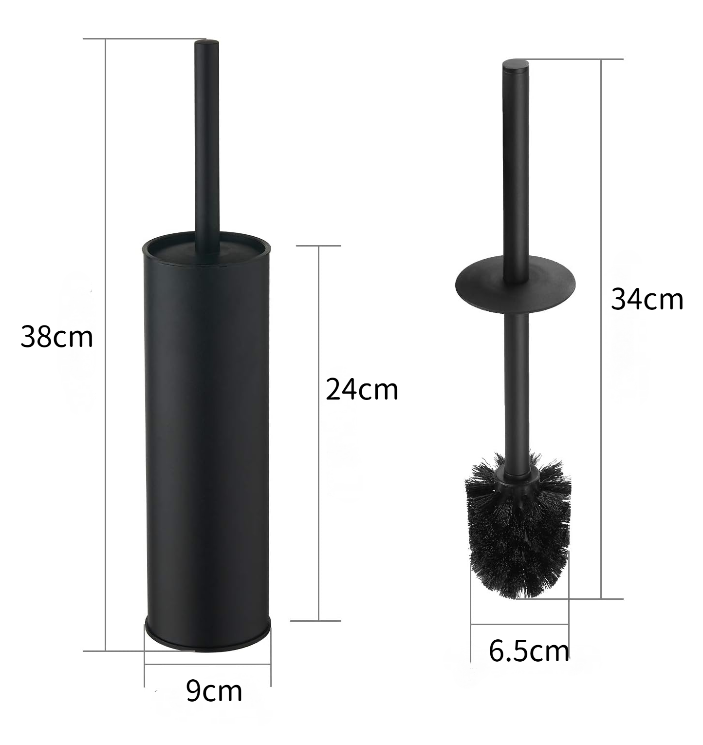 Portasalviette 30 cm in acciaio inox nero opaco - Teide di Gedy