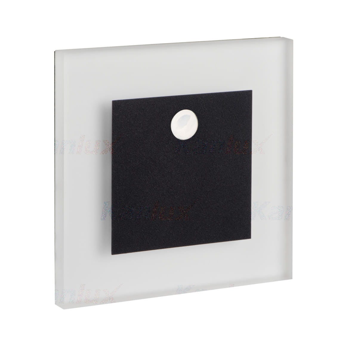 Oprawa schodowa wpuszczana Apus czarna LED 0.8W 4000K 14lm wym: 7,5 x 2,3 cm kwadratowa Kanlux
