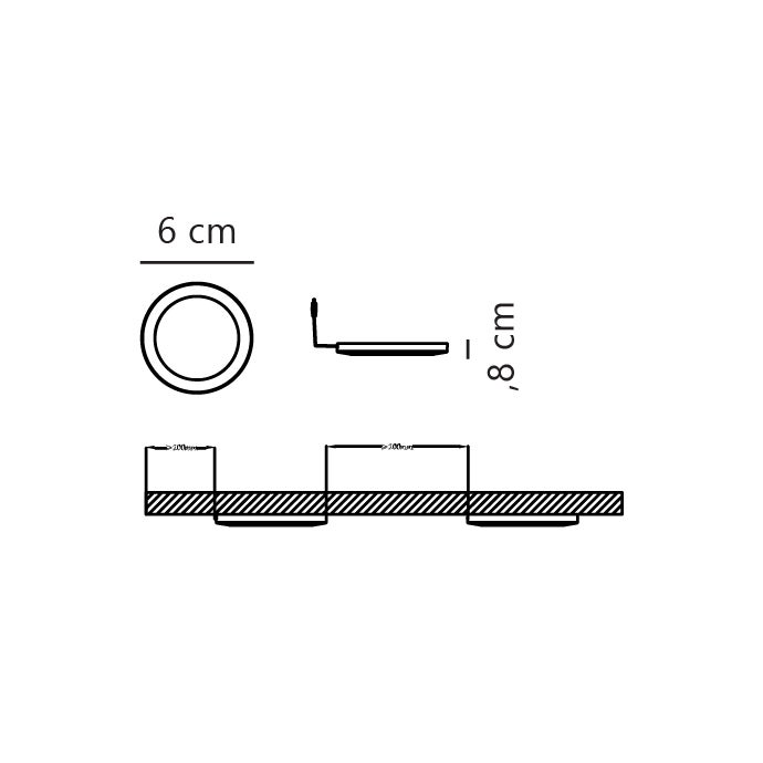 Éclairage sous meuble LISMORE 4-Kit Matière plastique Chromé, H.6 - IP20 - LED Module /Nordlux Intérieur - 3
