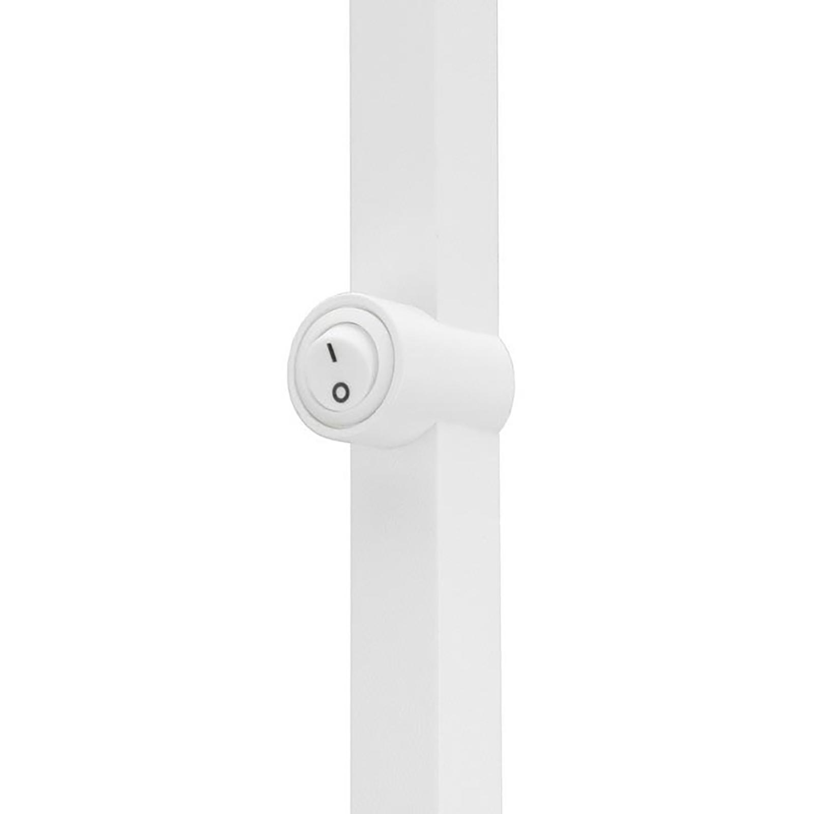 Piantana LED da terra elegante design moderno lampada pavimento GU10 luce orientabile salotto ufficio camera albergo 230V COLORE BIANCO - 8