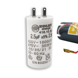 Condensateur 2,5uF Pour Moteur Volet Roulant | Compatible SOMFY, SIMU, NICE | Remplacement Facile