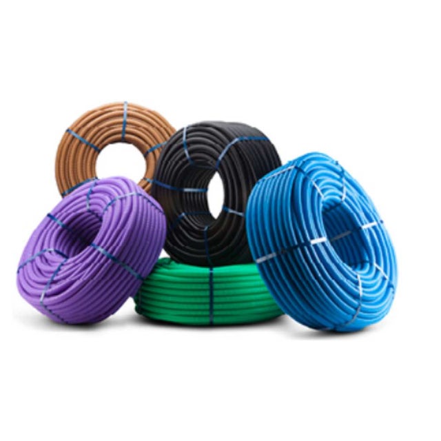 Tubo corrugato cavi elettrici pieghevole pvc autoestinguente *** diametro : 25 millimetri, colore : blu, lunghezza : metri 50
