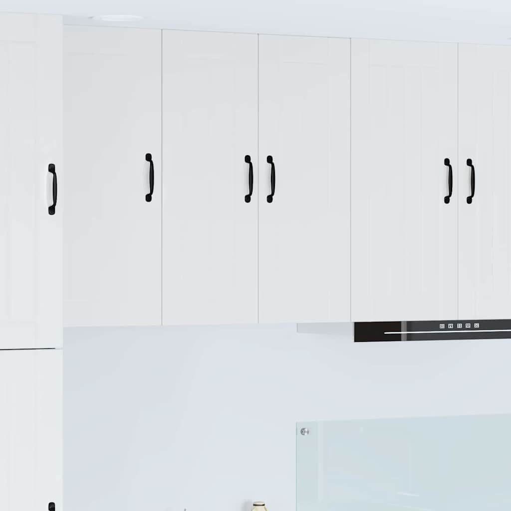8 Portes De Cuisine Blanches Brillant - Italiennes, Sans Trous, Neuves