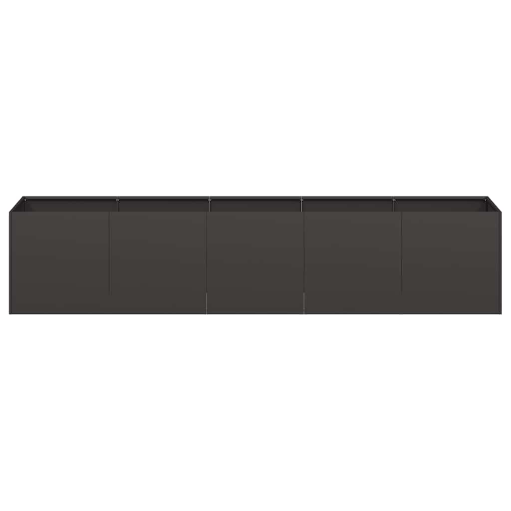 Jardinière - Bac à Fleurs - Pot De Fleurs noir 200x40x40 cm acier laminé à froid n793l - 4