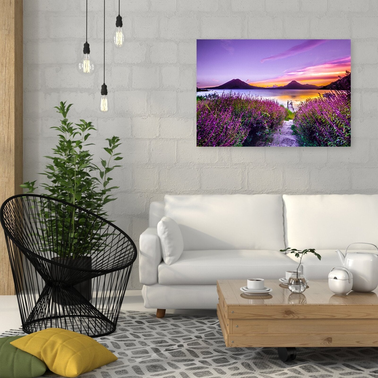 Tableau bois violet paradis - 120 x 80 cm - 3