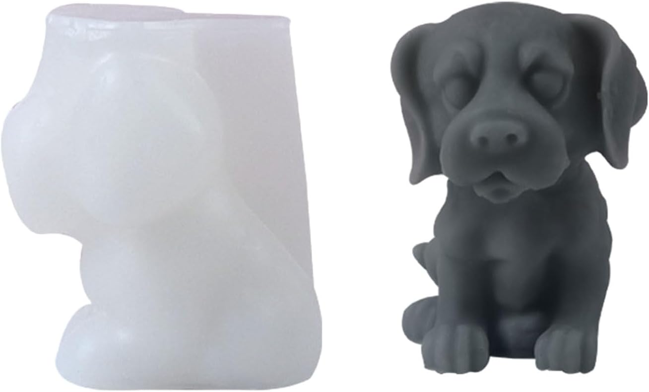 Stampo in silicone 3D a forma di cane Pomerania