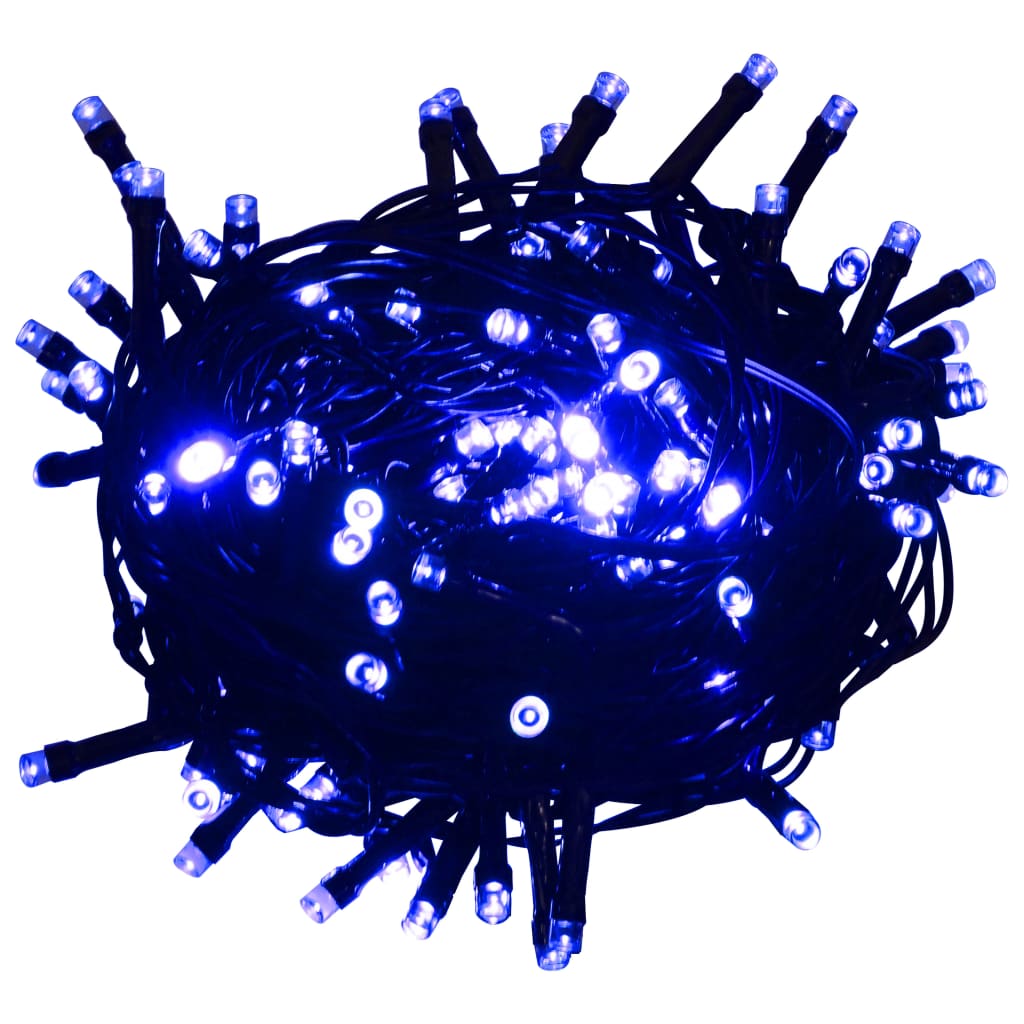 Guirlande lumineuse 400 LED Bleu 40 m 8 effets lumineux - 8