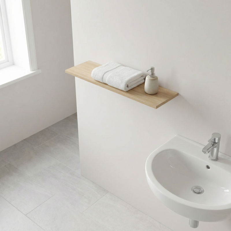 Plan Naturel Stilla 120x2,5x46 cm marron (STILLAF12006) - 3